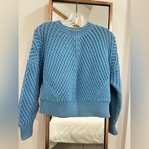 Vince chunky blue knit sweater. Size XS